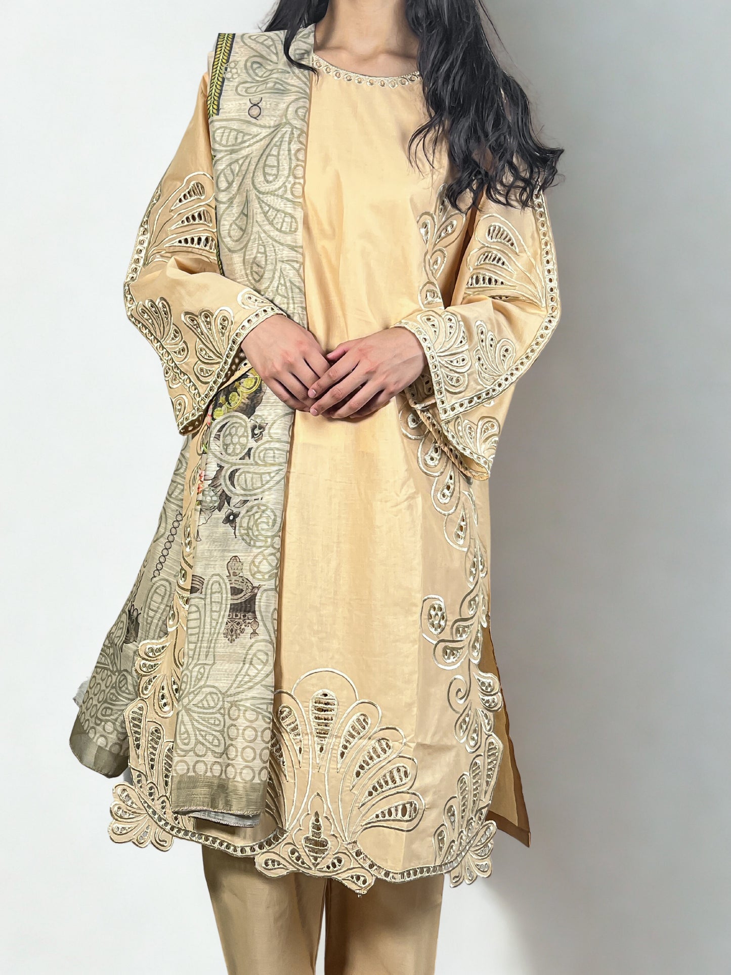 Mehakti Zameen - 3pc Suit