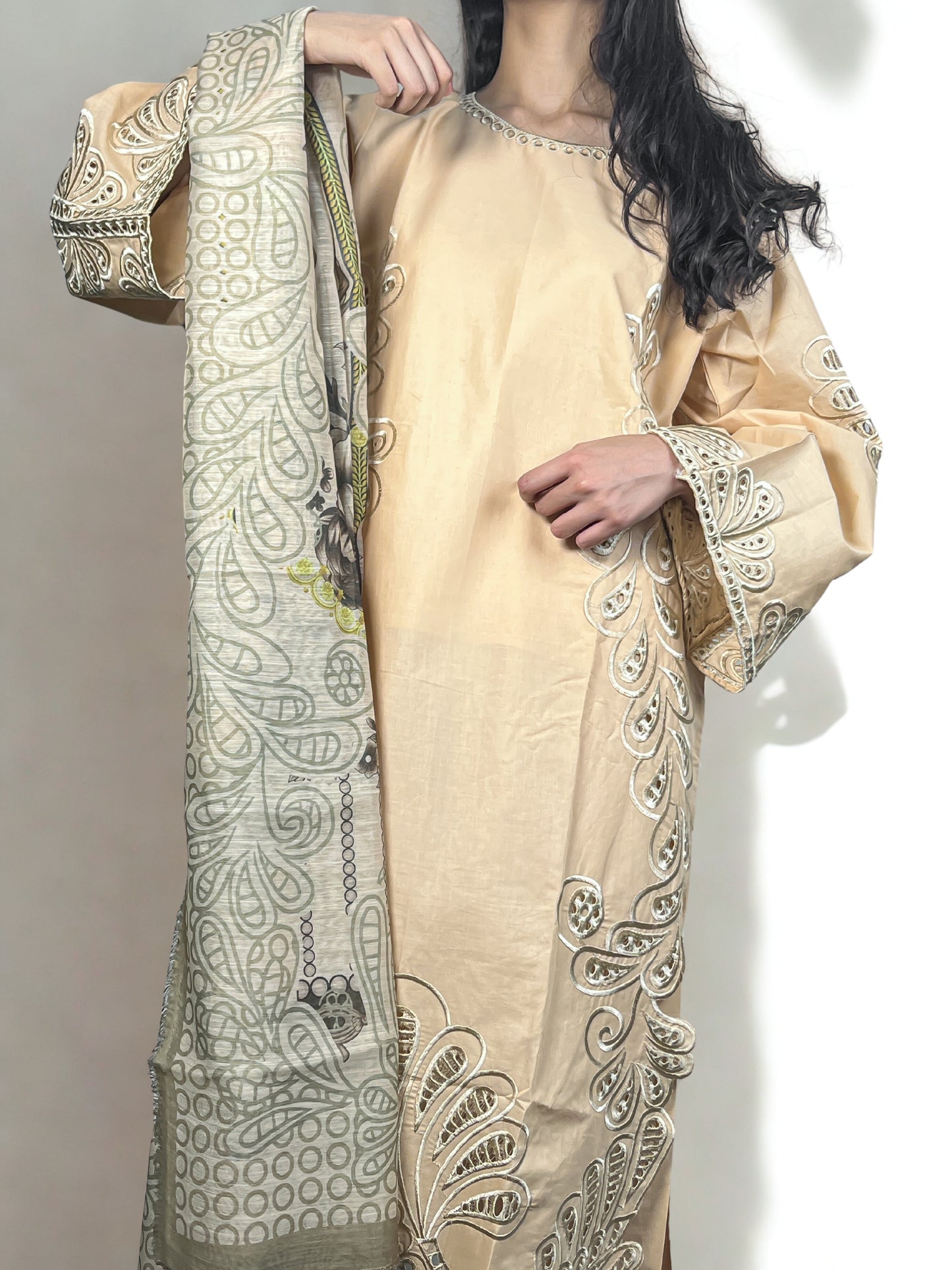 Mehakti Zameen - 3pc Suit